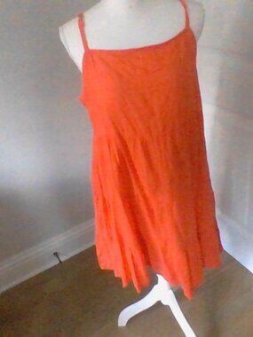 Old Navy - Orange, sleeveless dress, with matching biker shorts